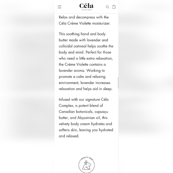 NEW Céla Skincare Créme Violette Moisturizer - 30ml/1.0fl oz Travel Size - Picture 7 of 8